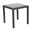 Canberra Wicker Table And Chair Set In Black Finish