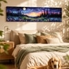 Starry Sky Landscape Canvas Wall Art 12 x 46 Inch