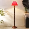Devansh Wooden Floor Lamp