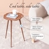 Cosmo Aluminium Side Table in Brown Colour