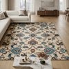 Presto Cream Traditional Hand Tufted Wool Carpet 5X7 Feet