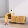 Hexa Red Engineered Wood Shoe Rack in Giant Wood Colour