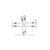 Eight Head Sputnik White Mordern Chandelier