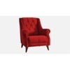 Joplin Solid Wood Accent Chair in Red Colour