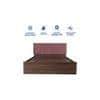 Nirodhah Bed With Premium Leatherette Fabric And Box Storage Queen Bed