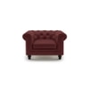 Winchester 1 Seater Leather Sofa in Wine Colour