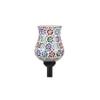 Caleb Black Glass Shade Floor Lamp