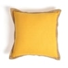 Sunflower Jute Border Cushion Cover