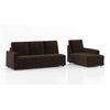 Apollo Sofa (Colour : Dark Earth, Cushion : Soft, Back Type : High Back, Seating Capacity : Right Aligned 3 Seater + Right Aligned Chaise)