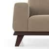 Granada Premium 3 Seater Fabric Sofa in Biscuit Velvet Colour