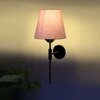 Devansh Metal Electric Wall Light in Black Colour with Grey Shade Count of 1 Light