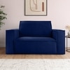 Skult Pull Out Sofa cum Bed in Navy Blue Colour