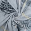 Grey Floral 300 GSM Cotton Double Bed Size Comforter from Threads