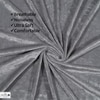 Premium Jacquard Polyester Waterproof Mattress Protector for Single Size In Gray Colour 75x36