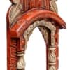 Desert Art Solid Wood Handpainted Saffron Jharokha Wall Frame 16 Inch