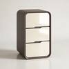 Modern Wood Side Table in White & Black Colour