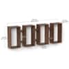 Steda Engineered Wood Bookshelf in Brown Colour