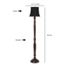 Devansh Wooden Floor Lamp