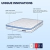 Strength Plus - Doctor Recommended 5 Zone Dual Density Orthopedic Support layer High Density Coir Memory Foam Mattress (78 x 48 in, 8 Inches)