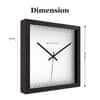 Precision Minute Markers Square Wall Clock