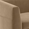 Rubik Luxe 3 Seater Fabric Sofa in Fawn Velvet Colour