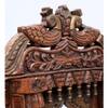 Desert Art Solid Wood Peacock Jharokha Wall Frame 36 Inch in Copper Colour