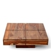 Montreal Sheesham Wood Coffee Table In Teak Finish