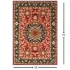 Presto Red Traditional Hand Tufted Wool Carpet 5X7 Feet