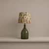 Flora Handicrafted Table Lamp in Green and Printed Colour