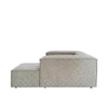 Elegantedge Wood Left Aligned 2-Seater With Upholstery Non Storage Sofa In Grey Colour