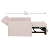 Bella One  Seater Pull Out  Fabric Sofa Cum Bed Cream
