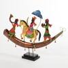 Desert Art Metal Handpainted Royal Baarat Bhopu Momento Showpiece