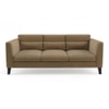 Lewis 3 Seater Fabric Sofa in Fawn Velvet Colour
