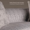 Opus 2 Seater Fabric Sofa in Dusk Grey Colour