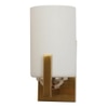 Eliante Modern Wall Lights Mild Steel & Glass Material Antique, Brown & White Finish