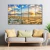 The Castle Decor Desert Meets Ocean Wall Art Set of 5 27x48 Inch
