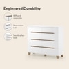 Oslo Engineered Wood Chest of 8 Drawers in White Finish