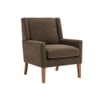 Leston Boucle Fabric Lounge Chair in Brown Colour