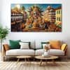 The Castle Decor Carnival Art Wall Painting Wooden Framed 27x48 Inch (Style 1)