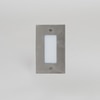 Ankle Square Led Outdoor Foot Light In Aluminum Grey Finish