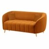 Nero Velvet 2 Seater Sofa in Orange Colour