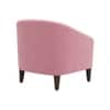 Daviana Boucle Fabric Lounge Chair in Pink Colour