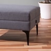 Nimbus Cloud Cube Metallic Pouf Stool in Grey Color