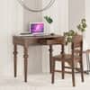 Aninya Shesham Solid Wood 1 Drawer Desk In Provincial Teak Finish