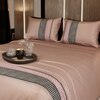 Stoa Paris Satin Bedsheet for Super King Bed (274 cm x 274 cm) with 2 Pillow Covers heet for Estate Champagne