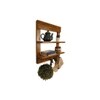 Verona Wooden Wall Shelf Organiser With Key Holders