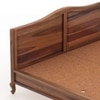 Owen Solid Wood Queen Size Non Storage Bed In Urban Teak Finish