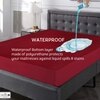 Cotton Feel Terry Fabric Waterproof Mattress Protector for Double Size Mattress In Maroon color 78x83