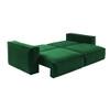 Skult 3 Seater Pull Out Sofa cum Bed  in Green Colour