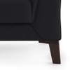 Weston 3 Seater Half Leather Sofa (Licorice)